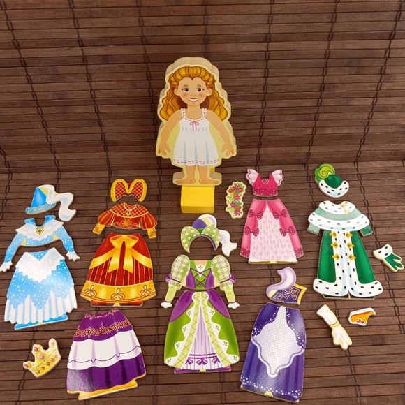 Melissa & Doug | Toys | Dress Up Princess Elise Magnetic Doll 2 Clothes Melissa  Doug | Poshmark